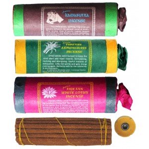 Tibetan Incense - Set of 3 Kamasutra- Lemmongrass- White Lotus  