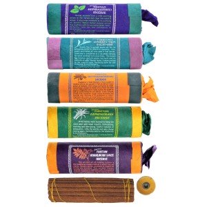 Tibetan Incense - Set Tibetan Spice-Saffron-Lemongrass-Green Tea Incense