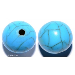 Resin Beads Turquoise 14mm 8pc.