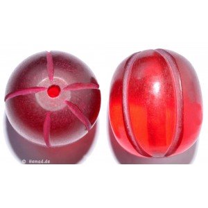 Resin Beads  red 24mm 1pc 