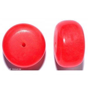 Resin Beads red 26mm 2pc