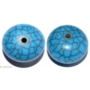 Resin Beads Turquoise 25mm 2pc.