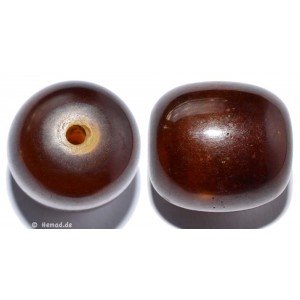Resin Beads brown 23mm 1pc