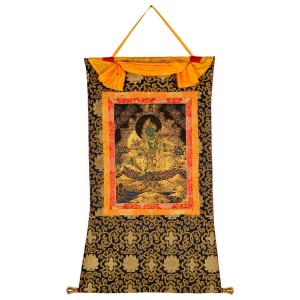 Thangka - Green Tara golden