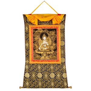 Thangka Weiße Tara handbemalt