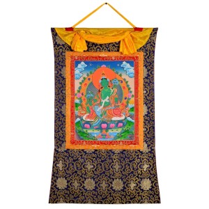 Thangka Grüne Tara gehobene Qualität