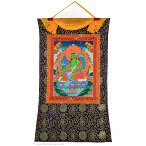Thangka Grüne Tara gehobene Qualität