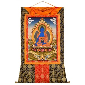 Thangka Medicine Buddha 97 x 134 cm