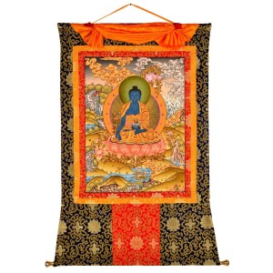  Thangka Medicine Buddha   99 x128 cm