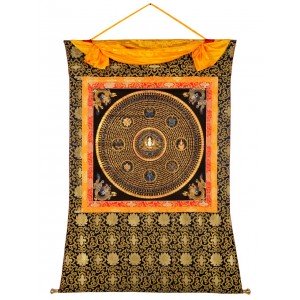 Thangka - Mandala Chenrezi Mantra 121 x152 cm