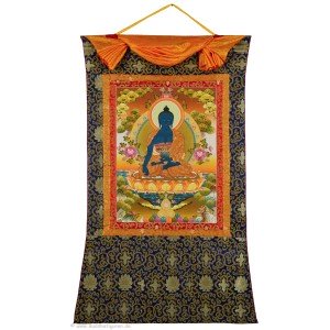 Thangka Medicine Buddha Fine Quality 94 x 145 cm