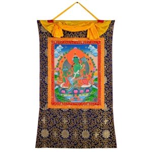 Thangka Grüne Tara gehobene Qualität