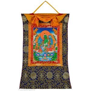 Thangka Grüne Tara gehobene Qualität