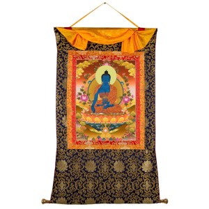Thangka Medicine Buddha 80 x114 cm 2