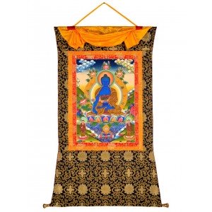 Tibetan Medicine Buddha Thangka 92 x 130 cm
