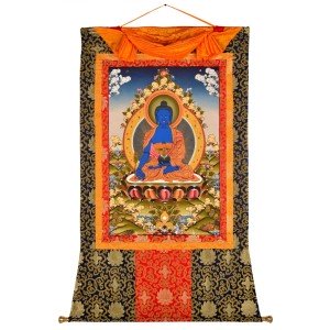 Thangka Medicine Buddha 97 x 134 cm