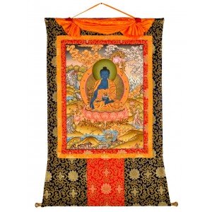  Thangka Medicine Buddha   99 x128 cm