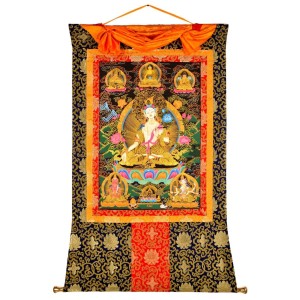 Thangka - White Tara 94 x 128 cm