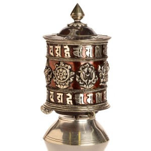 Table Prayer wheel 18 cm silvern