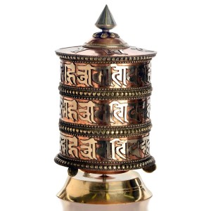 Tabble Prayer-Wheel 22 cm Om Mani