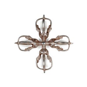 Vishvavajra 15 cm silver colored