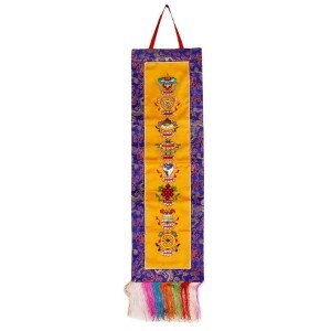 Buddhist Wall Hanging Tashi Tagey 58x19 cm