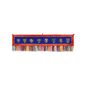 Wall hanging - Ashta Mangala horizontal 132x24 cm width
