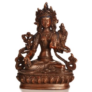 weiße tara statue