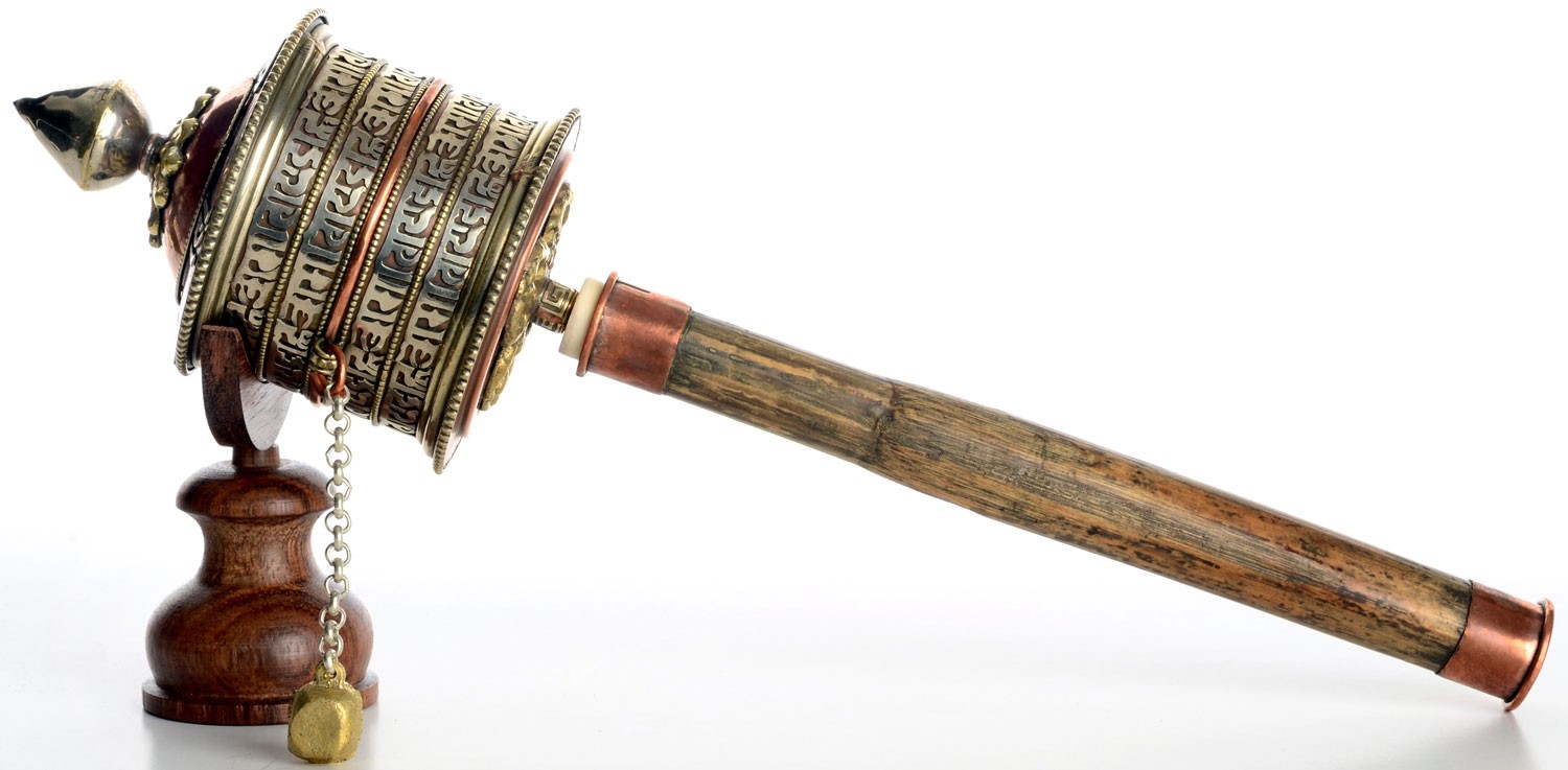 Prayer wheel Mani wheel old looking
