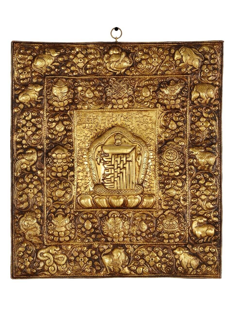 Votive Tablet tibetan calender kalachakra