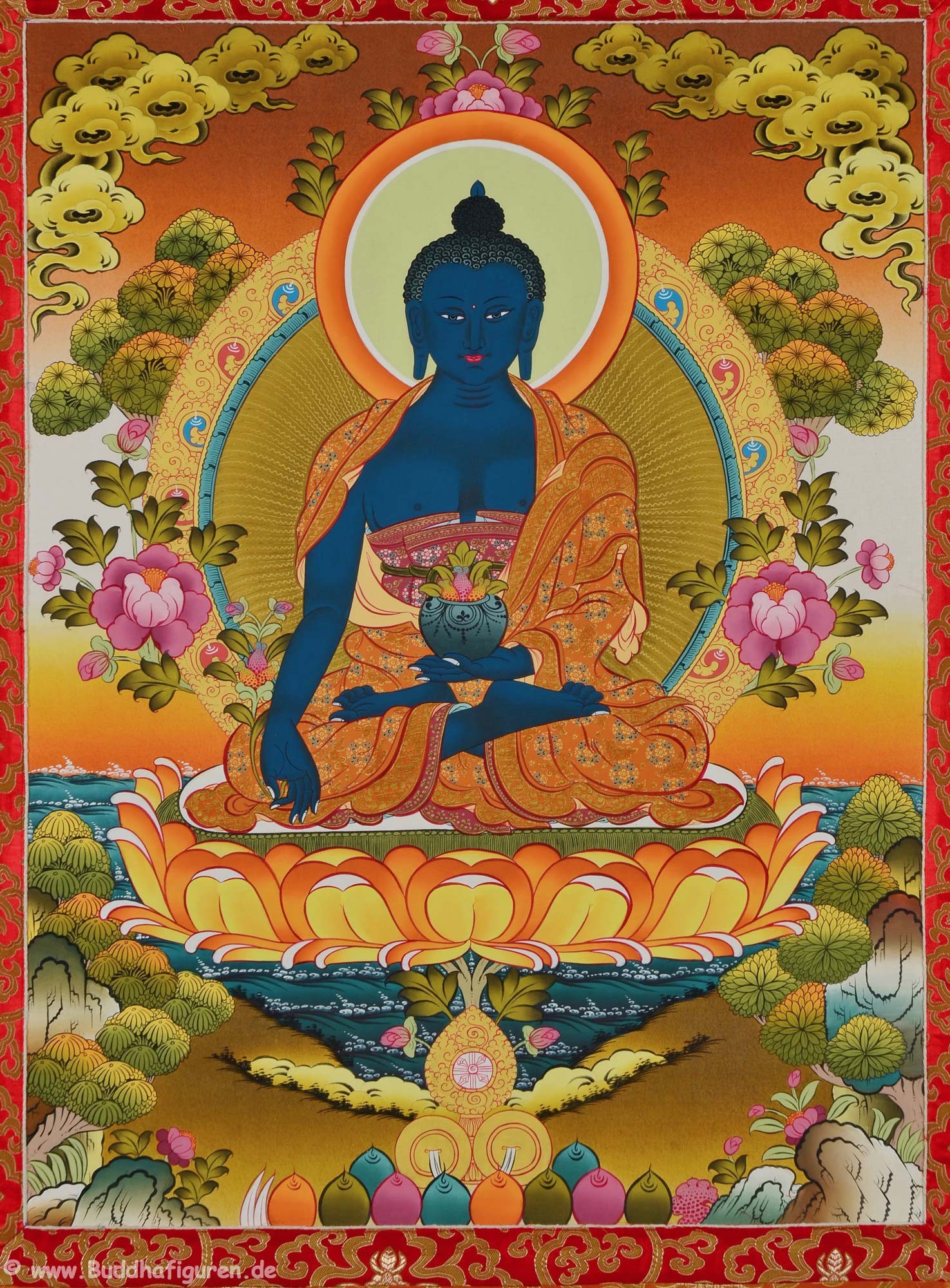 Thangka Medicine Buddha