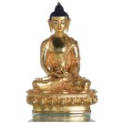 Amitabha Dhyani Buddha 21 vully gold with carving
