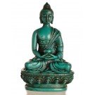 Amitabha Buddha Statue Resin 11,5 cm turquoise