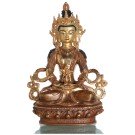 Aparimita / Amitayus 22 cm partly gilt Buddha Statue