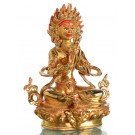 Angry Tara 21 cm fully gold Buddha Statue