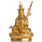 Padmasambhava Guru Rinpoche Statue sitzende Position in der Vorderansicht