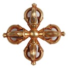 Vishvadorje gold plated - Vishvavajra 6,2 cm