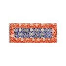 Altardecke 42 x 100 cm  blau-rot
