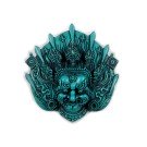 Mahakala Mask 14 cm Resin turquoise
