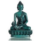 Medicine Buddha Statue 13,5 cm Resin turquoise