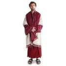 Meditation Buddhist Scarf white/red
