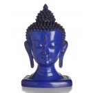 Buddha-Head 33 cm blue
