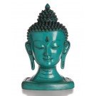 Buddha-Kopf 33 cm türkis