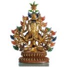 Cundi - Avalokiteshvara 29 cm  feuervergoldet Buddha Statue