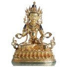 Vajrasattva Dorje Sempa Statue sitzende Position Vorderansicht