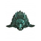 Garuda Mask Resin 19 cm turquoise