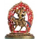 Gesar of Ling 31 cm partly fire gilded