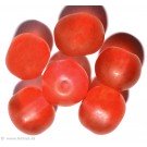 Glass beads red 8mm 20pc