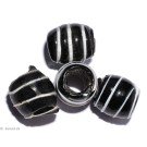 Glass Beads black 9mm 10pc