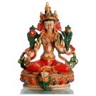 Green Tara Figur painted